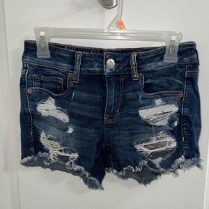 American Eagle Distressed Denim Shorts